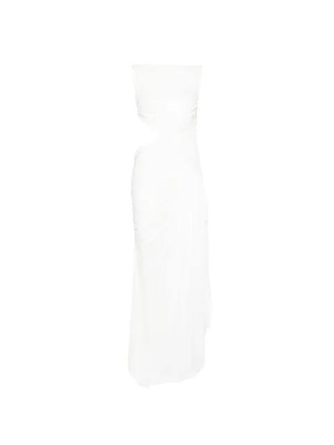 Christopher Esber Theia ruched cutout dress White 26023740