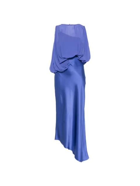 Christopher Esber Cumulus draped midi dress Blue 25023311