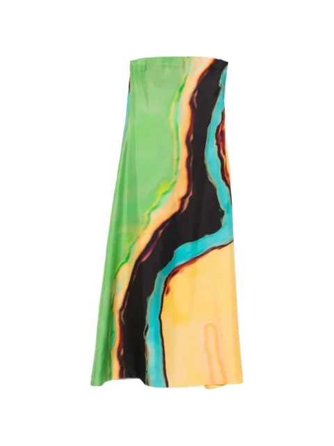 Christopher Esber Aura strapless maxi dress Orange 24023228