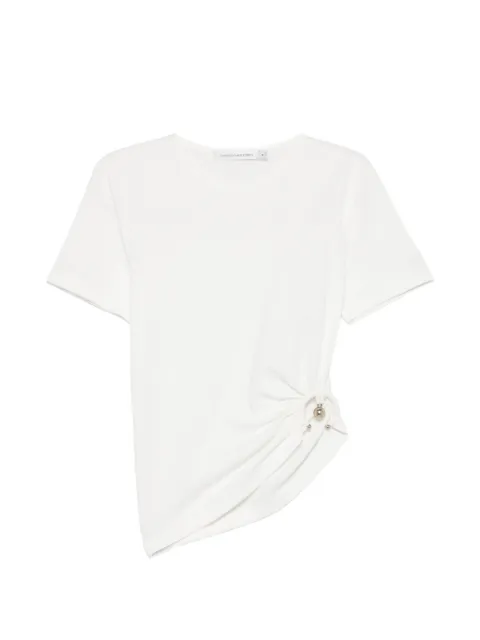 Christopher Esber Orbit ruched T-shirt White 26021672