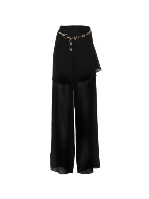 Christopher Esber Mirador sarong belted palazzo pants Black 26025680
