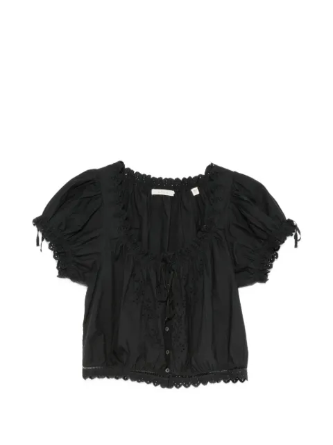 DÔEN Nera broderie-anglaise blouse Black 2701832