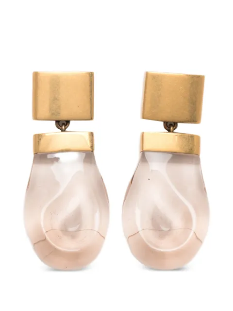 KHAITE Keefe resin drop earrings Gold 10192040