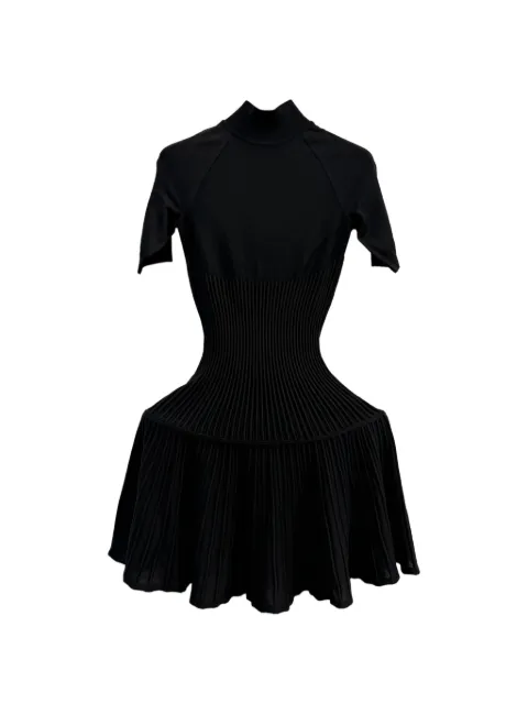 Alaïa Crinoline pleated dress Black AA9R2842K137C