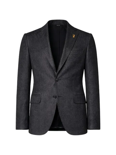Pal Zileri logo-plaque single-breasted jacket Blue 9BP290602RG164