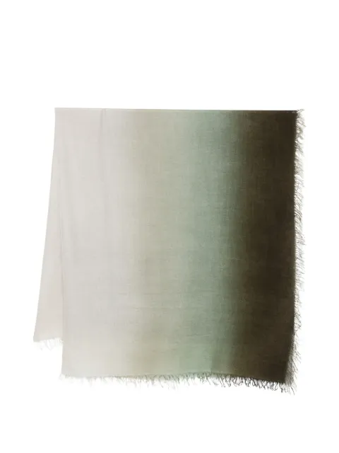Faliero Sarti Enrichetta fringed scarf Green E260489