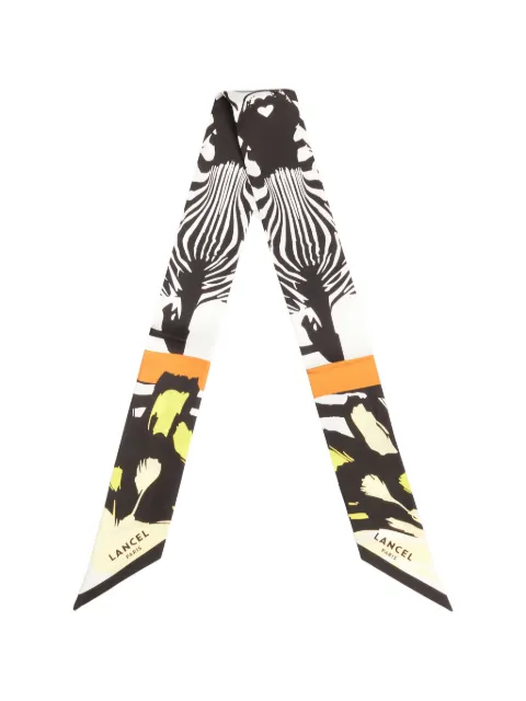 Lancel zebra print headband Black A1387404TU
