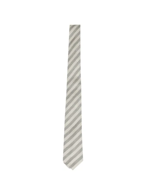 Tagliatore striped tie Neutrals TIECPET16098