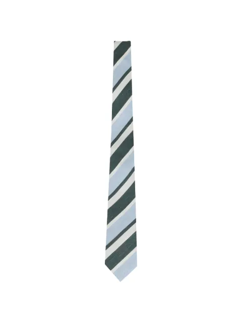 Tagliatore striped tie Green TIECPET14098