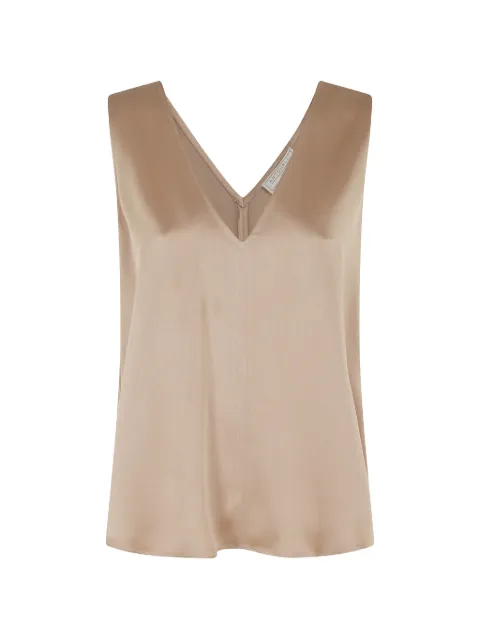Antonelli v-neck sleeveless blouse Neutrals J5808Q355C098
