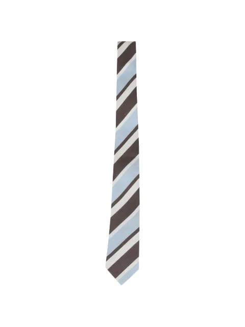 Tagliatore striped tie Brown TIECPET14098