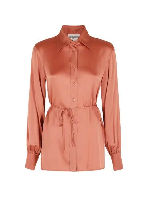 Semicouture Juana tie-waist shirt Orange Y6SM13098