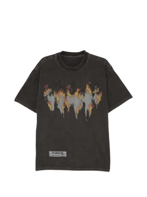 WARMAN graphic-print T-shirt Grey WM5067