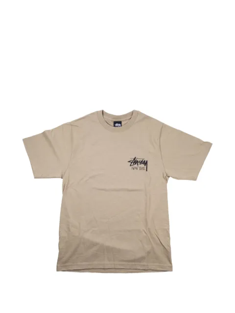 Stüssy logo-print T-shirt Neutrals STUS342