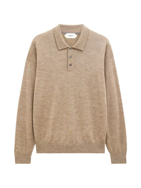 Pringle of Scotland button polo-collar sweater Neutrals PMM648