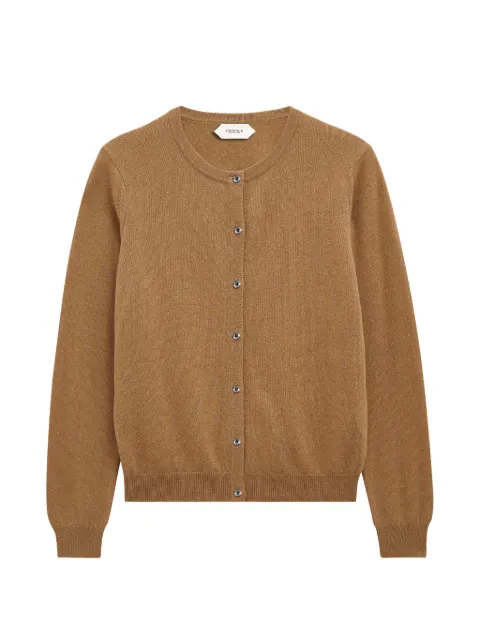 Pringle of Scotland crew-neck cashmere cardigan Brown PWA796