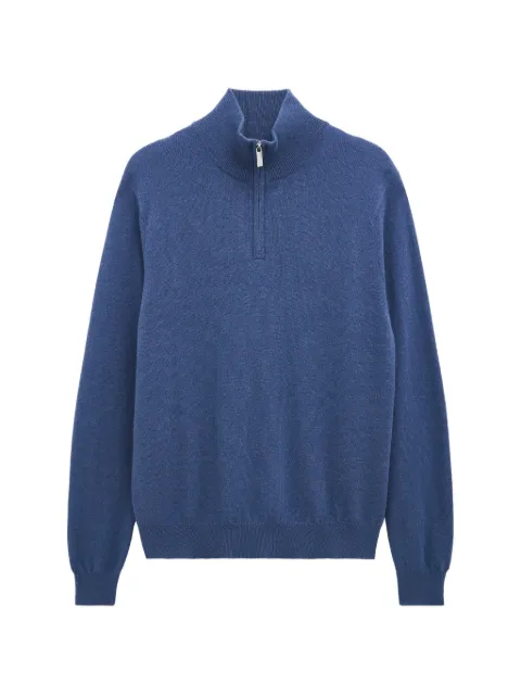 Pringle of Scotland quarter-zip cashmere sweater Blue PMH628