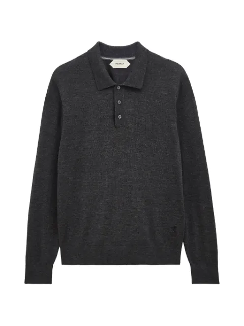 Pringle of Scotland polo-collar merino wool sweater Grey PMM648