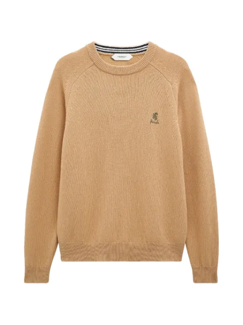 Pringle of Scotland crew-neck logo sweater Neutrals PMZ162