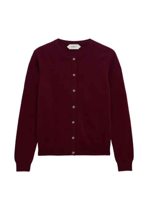 Pringle of Scotland crew-neck cashmere cardigan Red PWA796