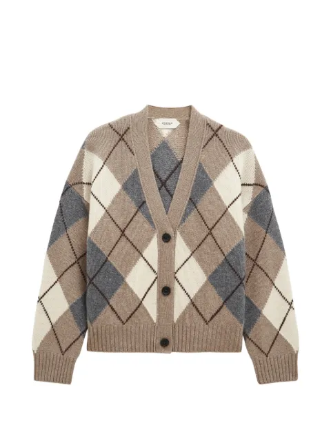 Pringle of Scotland argyle cashmere cardigan Neutrals PWX762