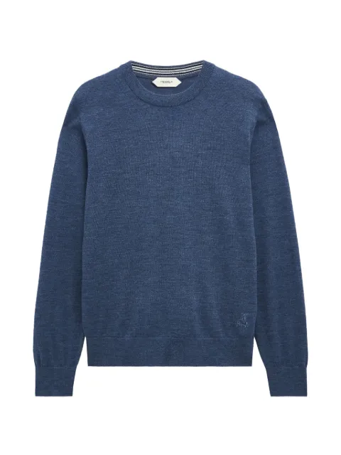 Pringle of Scotland crew neck merino wool sweater Blue PME911