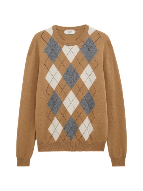 Pringle of Scotland argyle crew-neck sweater Neutrals PMJ091