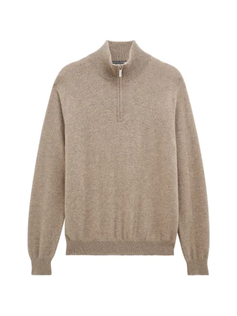 Pringle of Scotland quarter-zip cashmere sweater Neutrals PMH628