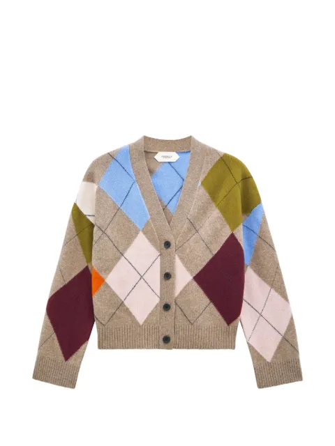 Pringle of Scotland argyle-pattern lambswool cardigan Neutrals PWR246