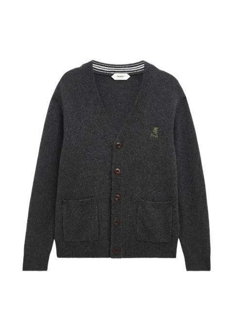 Pringle of Scotland logo cardigan Grey PMD400