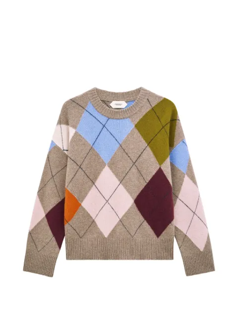 Pringle of Scotland argyle crew-neck sweater Neutrals PWR364