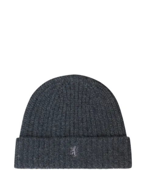 Pringle of Scotland ribbed cashmere beanie Grey PAZ142