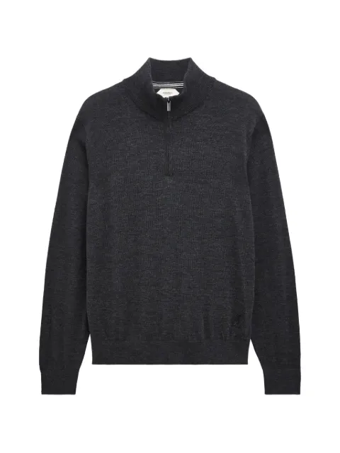 Pringle of Scotland quarter-zip wool sweater Grey PMR410