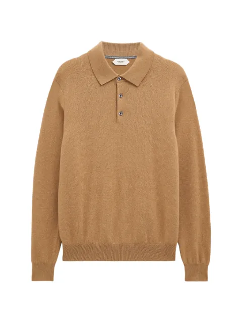 Pringle of Scotland cashmere polo shirt Neutrals PMJ386