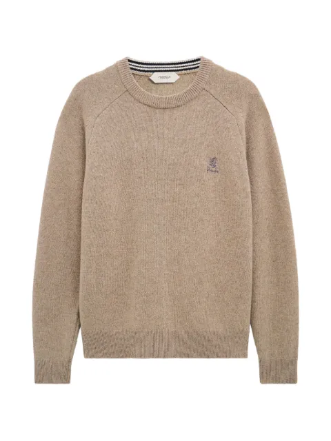 Pringle of Scotland crew-neck logo sweater Neutrals PMZ162