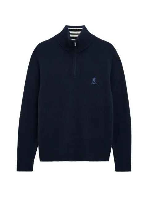 Pringle of Scotland zip polo shirt Blue PMH958