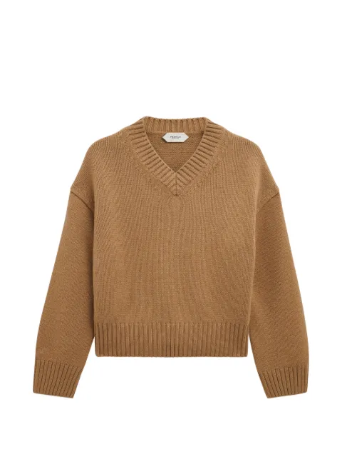Pringle of Scotland V-neck cashmere sweater Brown PWA199