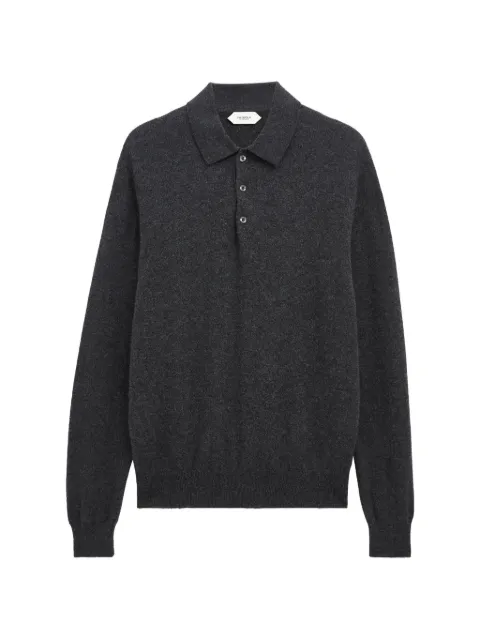 Pringle of Scotland long-sleeve polo shirt Grey PMJ386