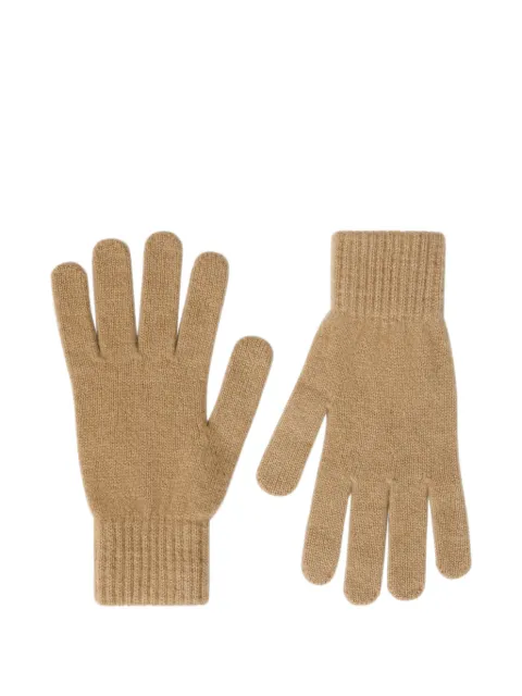 Pringle of Scotland classic cashmere gloves Neutrals PAF494
