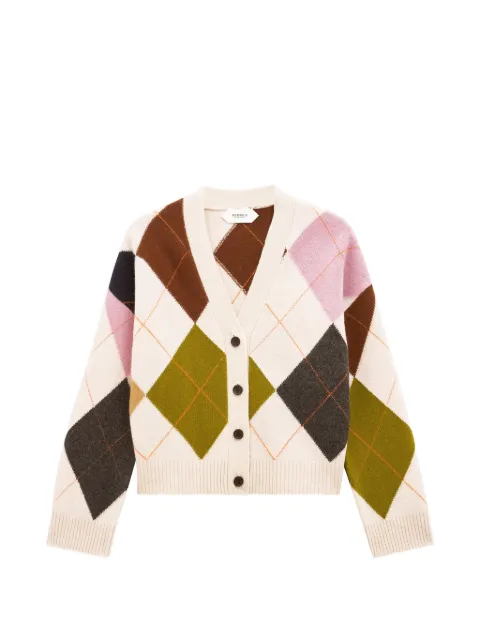 Pringle of Scotland argyle buttoned cardigan Neutrals PWR246