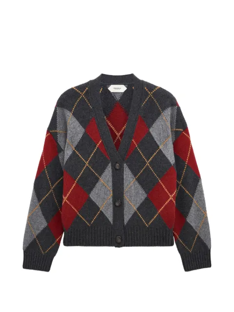Pringle of Scotland argyle cashmere cardigan Grey PWX762