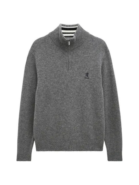 Pringle of Scotland zip polo shirt Grey PMH958