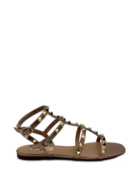 Valentino Garavani Rockstud studded strap sandals Brown WS0A05QKH