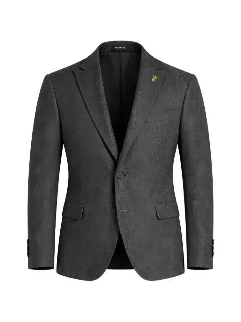Pal Zileri logo-plaque single-breasted blazer Grey 9BP290602RG164