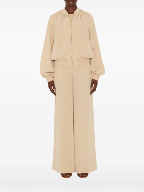JOSEPH Mira zip-up bomber jacket Neutrals JF009669