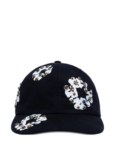 Denim Tears wreath cap Black DT351