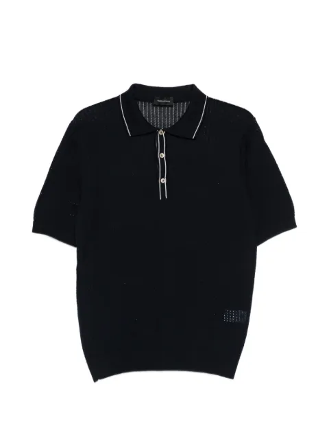 Tagliatore piped polo shirt Blue HILLPEPWE260926E412