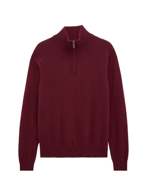 Pringle of Scotland quarter-zip cashmere sweater Red PMH628