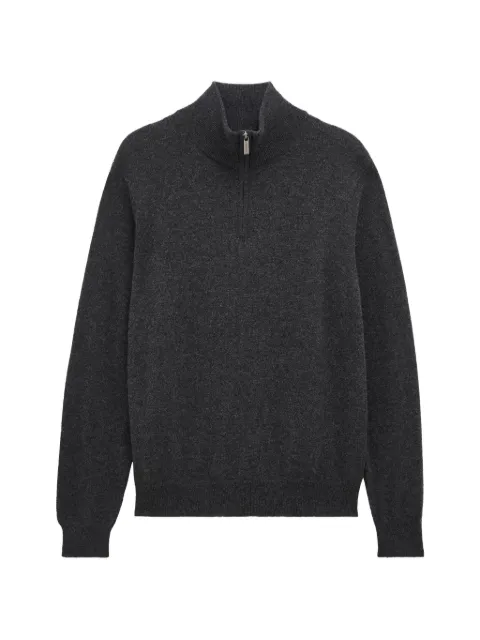 Pringle of Scotland quarter-zip cashmere sweater Grey PMH628