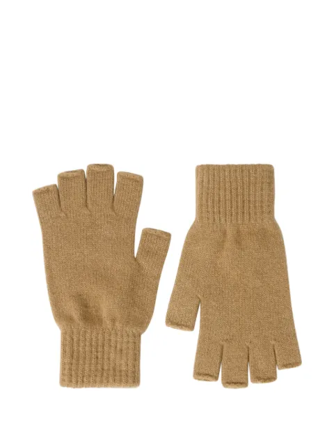 Pringle of Scotland fingerless gloves Neutrals PAW389